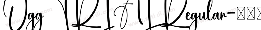 OggTRIAL Regular字体转换